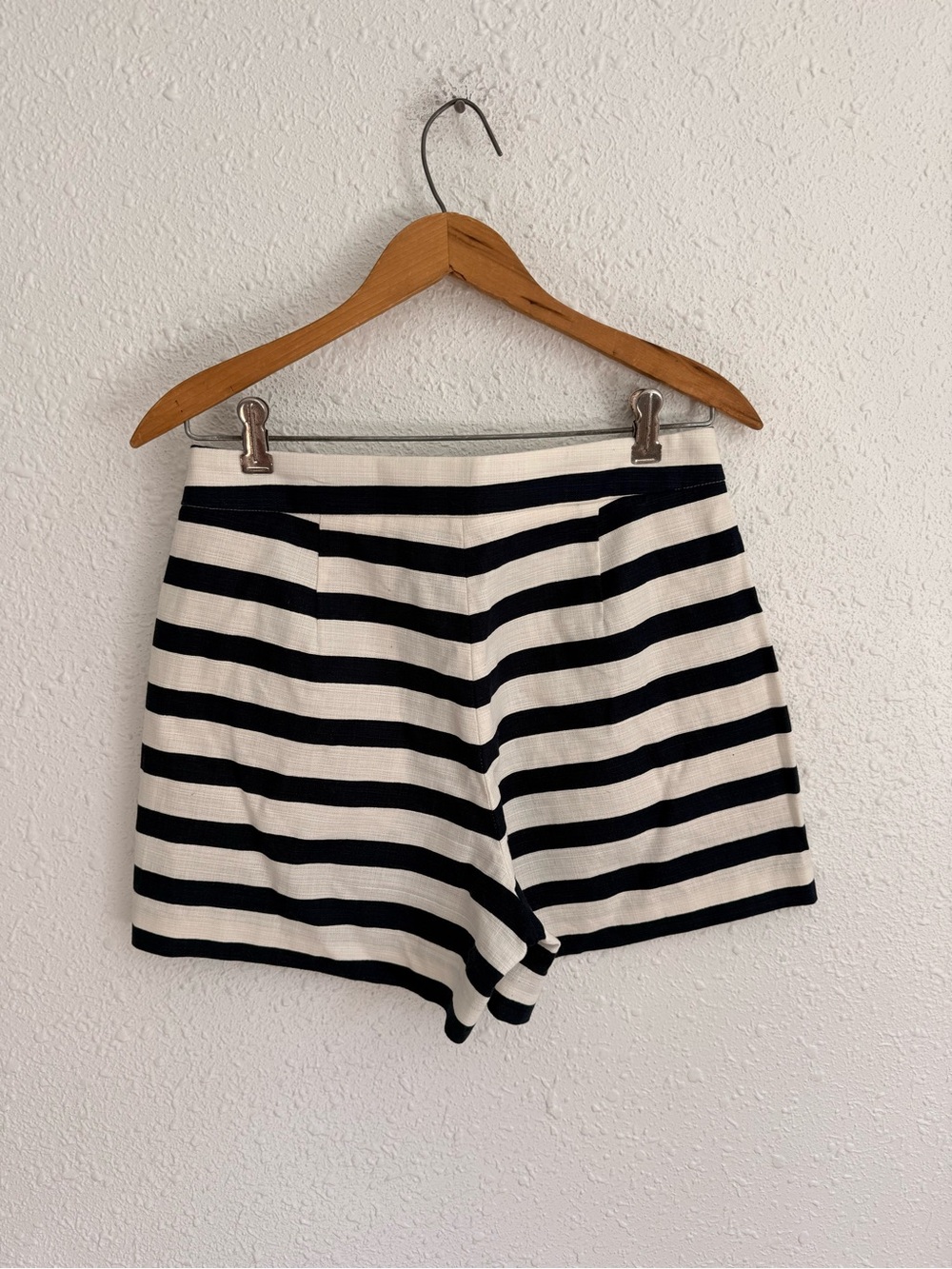 J Crew navy blue & white striped nautical sailor shorts 4 - Picture 5 of 5